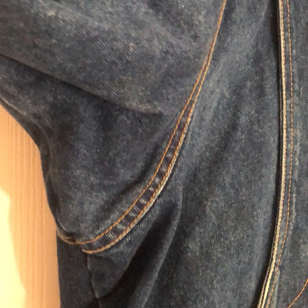Woman’s Y2k unique retro rare VTG Denim Blue jean Jacket - Picture 6 of 16